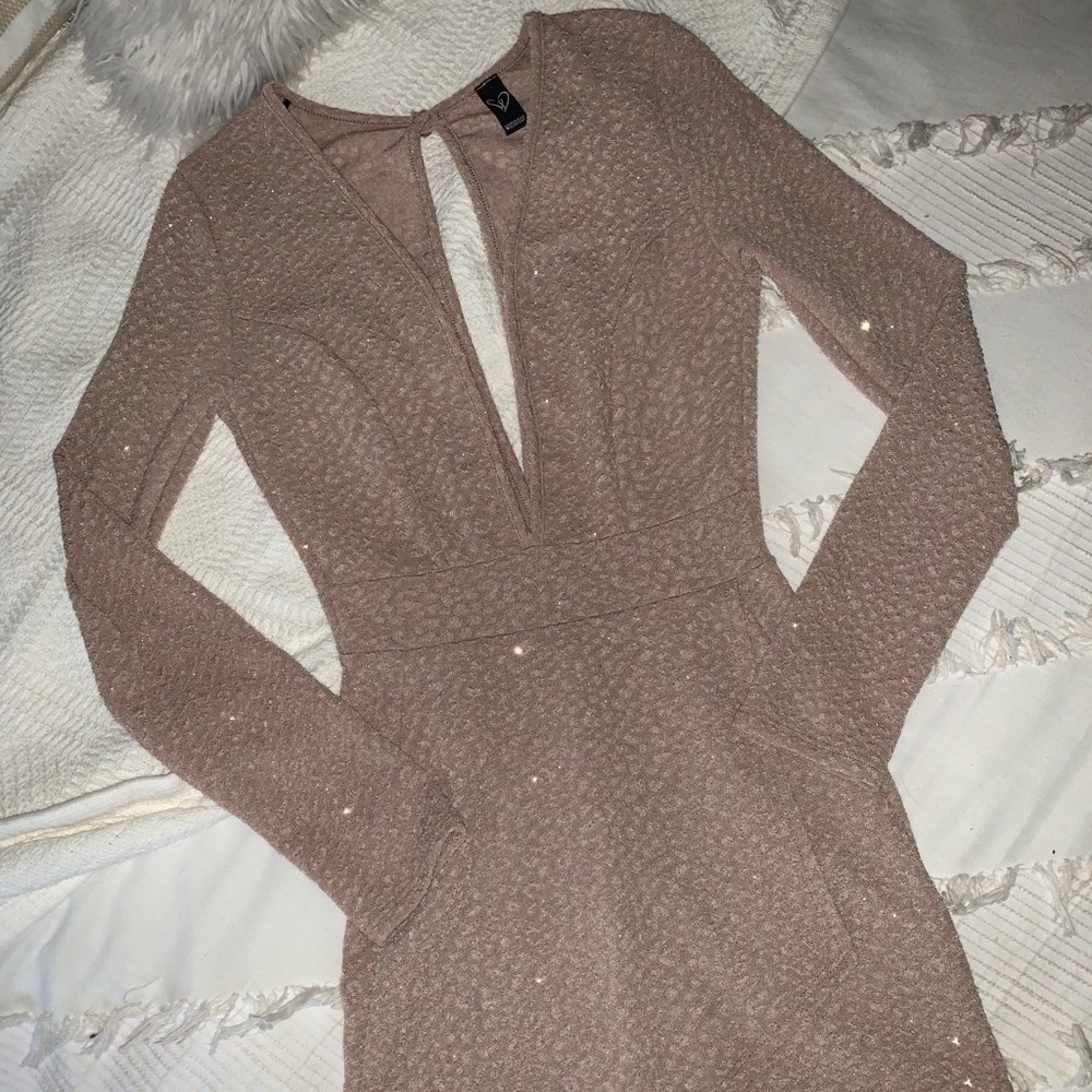 Sparkly Long Sleeve Romper